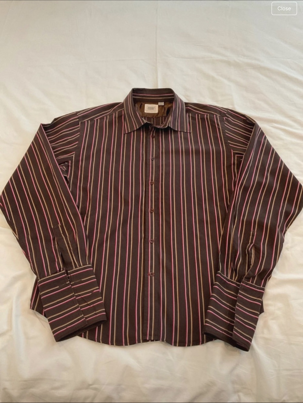 Guess by Merciano Men's XXL Brown Dress Shirt